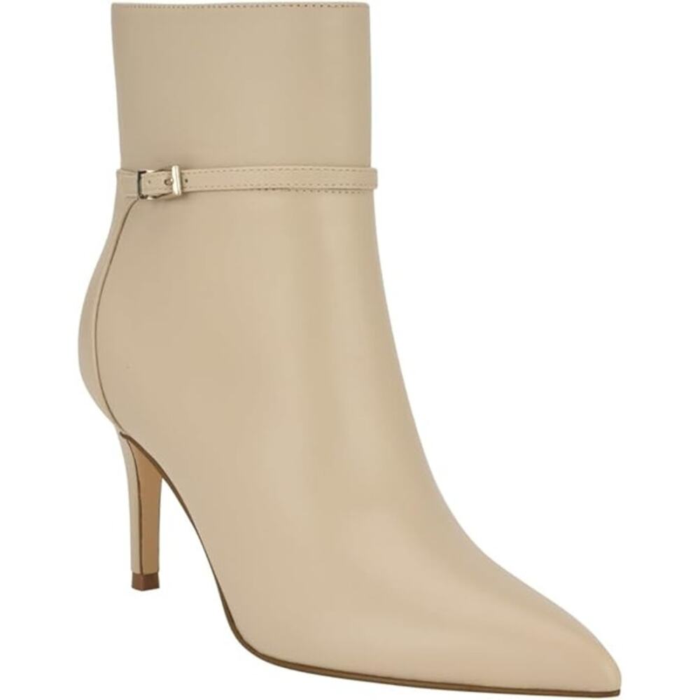 Calvin Klein Vivera Women’s Ivory Stiletto Heel Ankle Booties – Size 11M, New